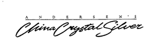 ANDERSEN'S CHINA CRYSTAL SILVER logo