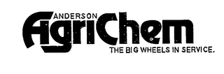 ANDERSON AGRICHEM THE BIG WHEELS IN SERVICE logo