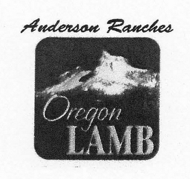 ANDERSON RANCHES OREGON LAMB logo