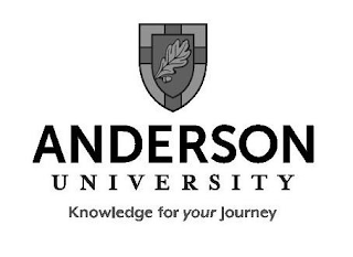 ANDERSON UNIVERSITY KNOWLEDGE FOR YOUR JOURNEY logo