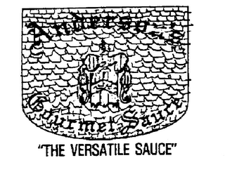 ANDERSON'S GOURMET SAUCE "THE VERSATILE SAUCE" logo