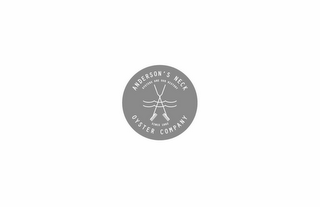 ANDERSON'S NECK OYSTER COMPANY OYSTERS ARE OUR HISTORY SINCE 1662 logo