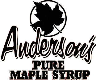 ANDERSON'S PURE MAPLE SYRUP logo
