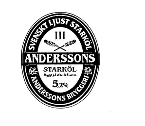ANDERSSONS SVENSKT LJUST STARKOL III STARKOL BRYGGT PD AKTA KALLRATTEN ANDERSSONS BRYGGERI 5.2% logo