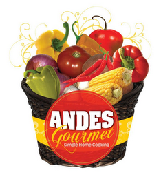 ANDES GOURMET SIMPLE HOME COOKING logo