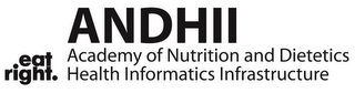 ANDHII ACADEMY OF NUTRITION AND DIETETICS HEALTH INFORMATICS INFRASTRUCTURE EAT RIGHT. logo