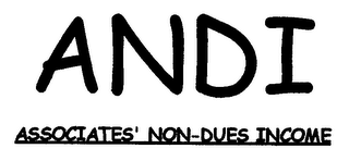 ANDI ASSOCIATES' NON-DUES INCOME logo