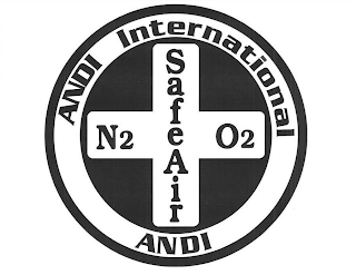 ANDI INTERNATIONAL ANDI SAFEAIR N2 O2 logo