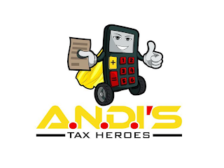 A.N.D.I'S TAX HEROES logo