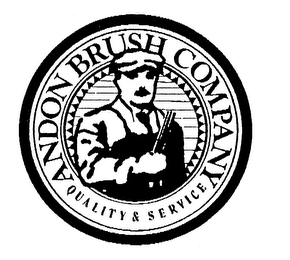 ANDON BRUSH COMPANY QUALITY & SERVICE logo