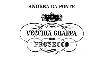 ANDREA DA PONTE ADP 1892 AD MAJORA VECCHIA GRAPPA DI PROSECCO logo