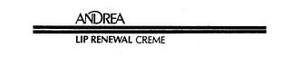 ANDREA LIP RENEWAL logo