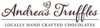 ANDREA'S TRUFFLES LOCALLY HAND CRAFTED CHOCOLATES logo