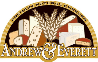 ANDREW & EVERETT PREMIUM NATURAL CHEESES logo