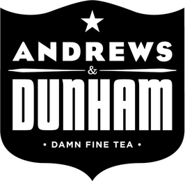 ANDREWS & DUNHAM · DAMN FINE TEA · logo