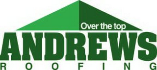 ANDREWS R O O F I N G OVER THE TOP logo