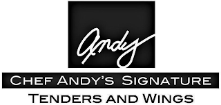ANDY CHEF ANDY'S SIGNATURE TENDERS AND WINGS logo