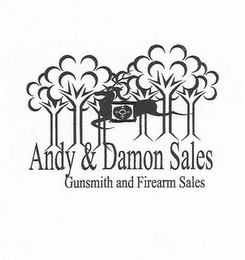 ANDY & DAMON SALES GUNSMITH AND FIREARMS SALES logo