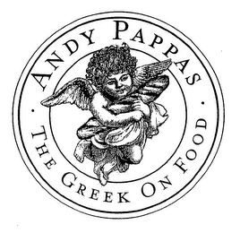 ANDY PAPPAS THE GREEK ON FOOD logo