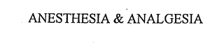 ANESTHESIA & ANALGESIA logo