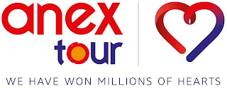 ANEX TOUR WE HAVE WON MILLIONS OF HEARTS logo