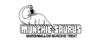 ANGELA MARIE'S MUNCHIE-SAURUS MARSHMALLOW MUNCHIE TREAT logo