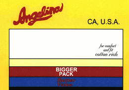 ANGELINA CA, U.S.A. FOR COMFORT AND FIT COTTON RICH BIGGER PACK BETTER VALUE logo