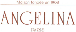ANGELINA PARIS MAISON FONDÉE EN 1903 logo