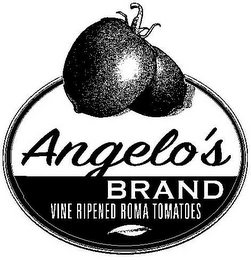 ANGELO'S BRAND VINE RIPENED ROMA TOMATOES logo