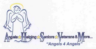 ANGELS HELPING SENIORS VETERANS & MORE... "ANGELS 4 ANGELS" logo
