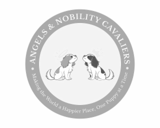 ANGELS & NOBILITY CAVALIERS MAKING THE WORLD A HAPPIER PLACE, ONE PUPPY AT A TIME logo