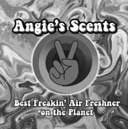 ANGIE'S SCENTS BEST FREAKIN' AIR FRESHNER ON THE PLANET logo