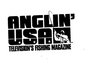 ANGLIN' USA TELEVISION'S FISHING MAGAZINE logo