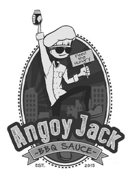 ANGOY JACK BBQ SAUCE FEED THE HUNGRY! logo