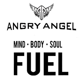ANGRY ANGEL MIND BODY SOUL FUEL logo