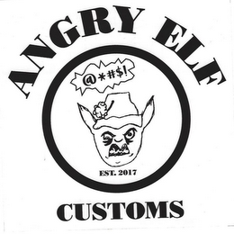 ANGRY ELF CUSTOMS EST. 2017 logo
