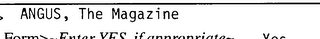 ANGUS, THE MAGAZINE logo