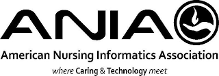 ANIA AMERICAN NURSING INFORMATICS ASSOCIATION WHERE CARING & TECHNOLOGY MEET logo