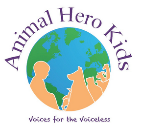 ANIMAL HERO KIDS VOICES FOR THE VOICELESS logo