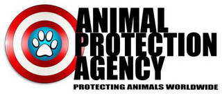 ANIMAL PROTECTION AGENCY PROTECTING ANIMALS WORLDWIDE logo