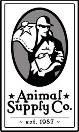 ANIMAL SUPPLY CO. EST. 1987 logo