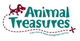 ANIMAL TREASURES X A PET CARE & WASTE MANAGEMENT SERVICE logo