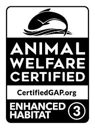 ANIMAL WELFARE CERTIFIED CERTIFIED GAP.ORG ENHANCED HABITAT 3 logo