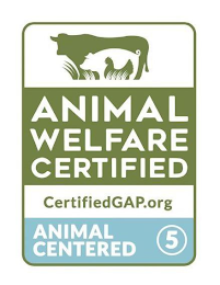 ANIMAL WELFARE CERTIFIED CERTIFIEDGAP.ORG ANIMAL CENTERED 5 logo