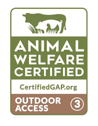 ANIMAL WELFARE CERTIFIED CERTIFIEDGAP.ORG OUTDOOR ACCESS 3 logo