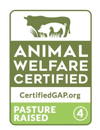 ANIMAL WELFARE CERTIFIED CERTIFIEDGAP.ORG PASTURE RAISED 4 logo