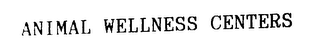 ANIMAL WELLNESS CENTERS logo