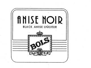 ANISE NOIR BLACK ANISE LIQUEUR BOLS ANNO 1575 logo