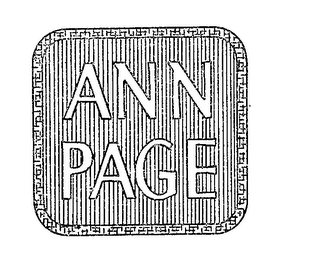 ANN PAGE logo