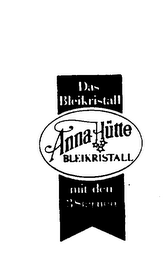 ANNA HUTTE BLEIKRISTALL DAS BLEIKRISTALL MIT DEN 3 STERNEN logo